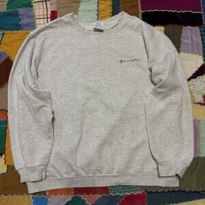 Vintage 90s Champion Light Grey USA Made Crewneck Large
